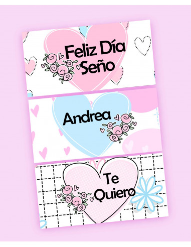 KIT IMPRIMIBLE CHOCOLATINES DIA DEL...