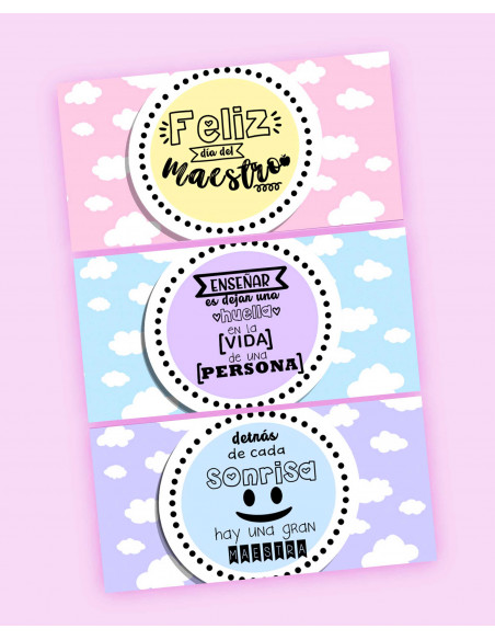 KIT IMPRIMIBLE CHOCOLATINES DIA DEL MAESTRO