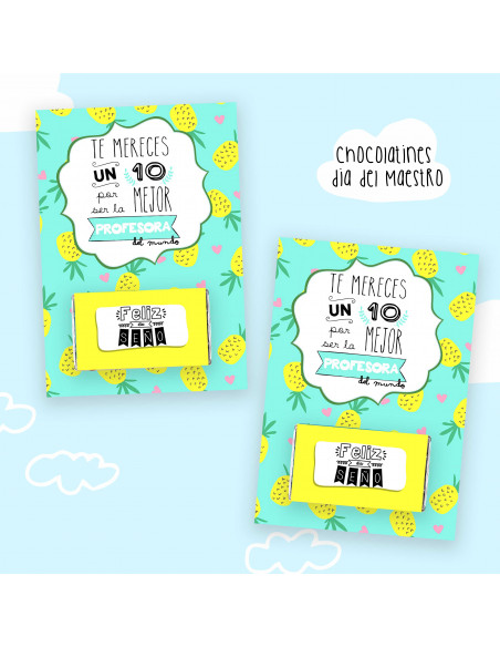 Chocolatines día del maestro