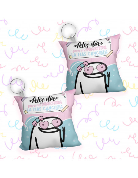 Almohadones flork día del maestro