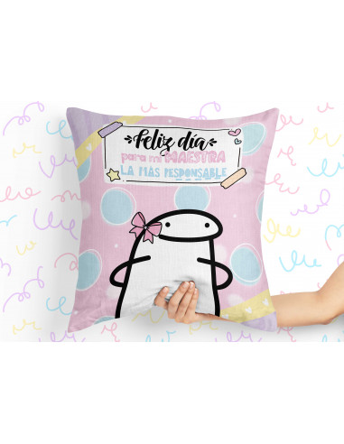 Almohadones flork día del maestro