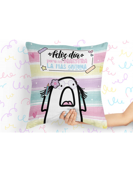 Almohadones flork día del maestro
