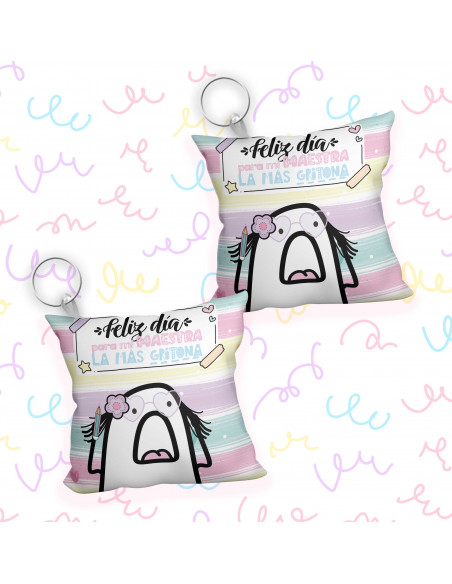 Almohadones flork día del maestro