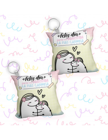 Almohadones flork día del maestro