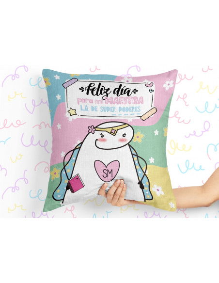 Almohadones flork día del maestro