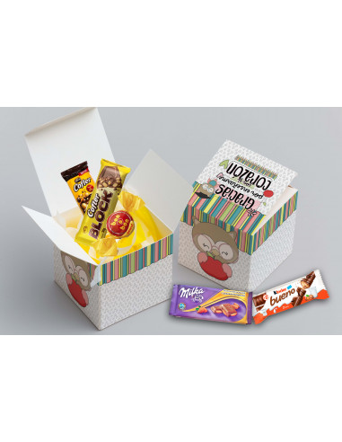 Caja Cubo Sublimación Día del Maestro