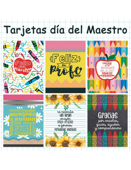 Tarjetas día del maestro