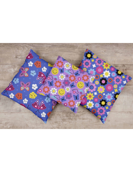 Almohadones estampados femenimos