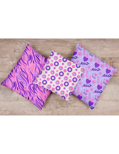 Almohadones estampados femenimos