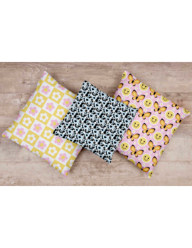 Almohadones estampados femenimos