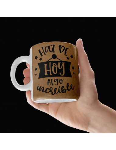 Tazas frases positivas estilo papel...