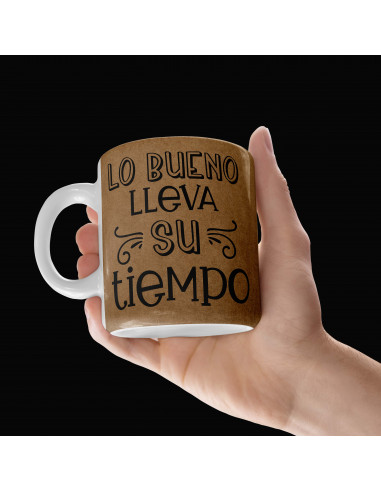Tazas frases positivas estilo papel...