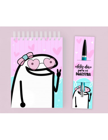 Anotadores y Porta Lapicera flork...