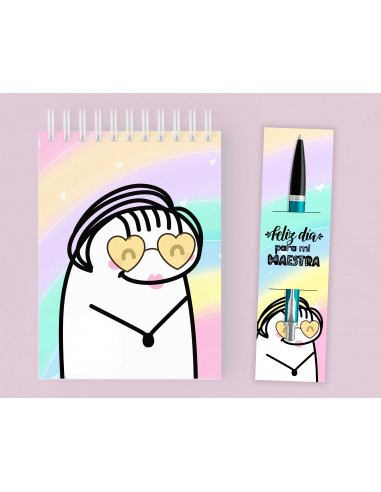 Anotadores y Porta Lapicera flork...