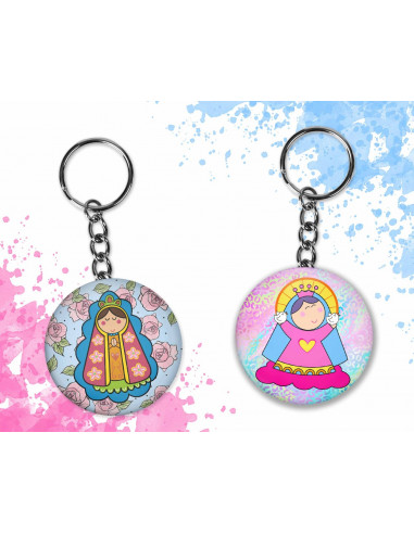 Llaveros virgencitas
