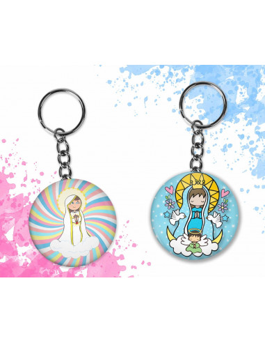 Llaveros virgencitas