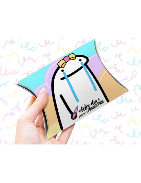 Caja almohada día del maestro flork