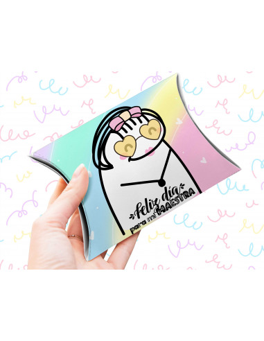 Caja almohada día del maestro flork