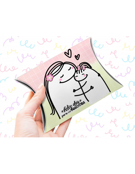 Caja almohada día del maestro flork