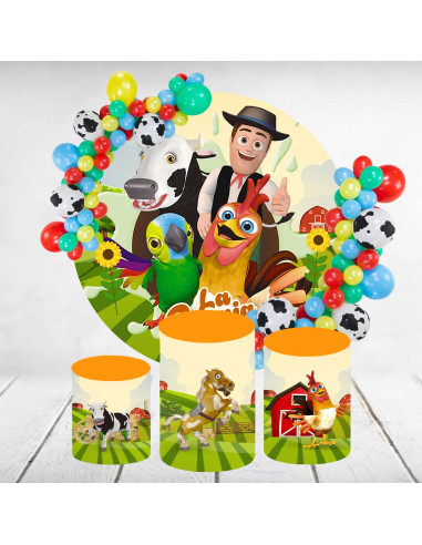 Decoración mesa granja zenon