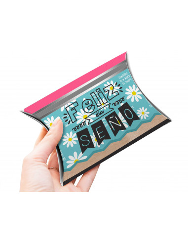 Caja almohada día del maestro