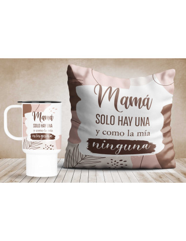 Día de la madre almohadón jarro