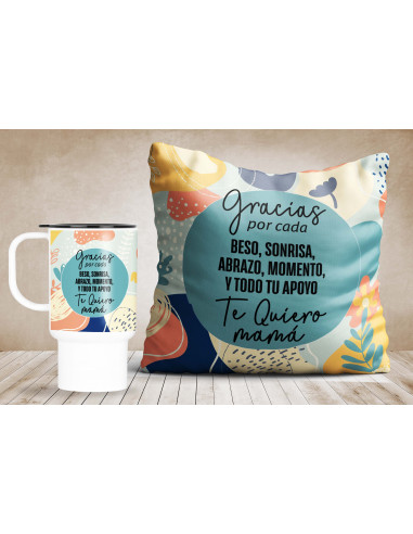 Día de la madre almohadón jarro