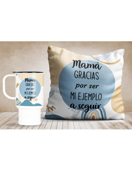 Día de la madre almohadón jarro