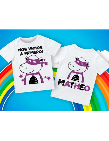 Remera egresadito superhéroes animalitos