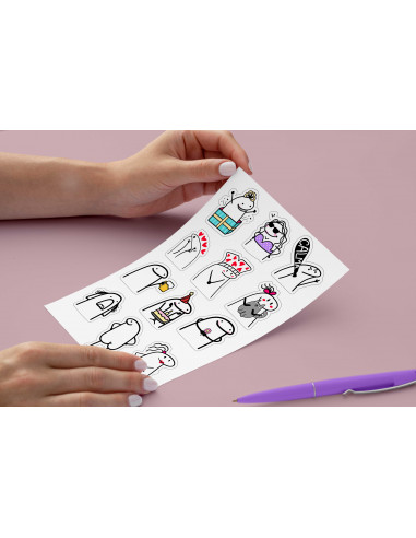 Stikers flork pride kawaii