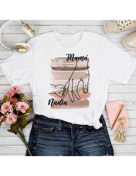 Remeras manos día de la madre