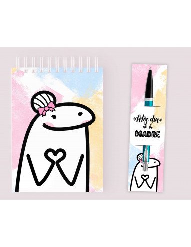 Anotadores y Porta Lapicera flork madre