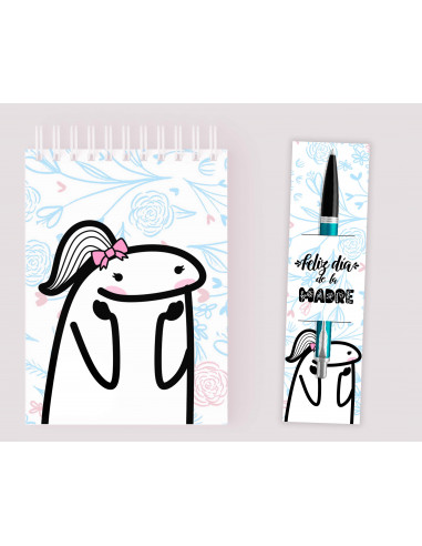 Anotadores y Porta Lapicera flork madre