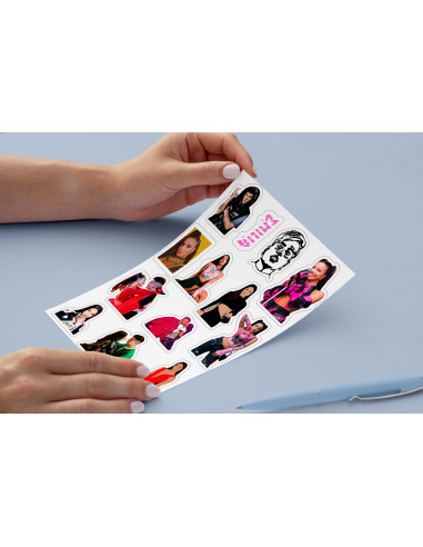 Stickers Duki y Emilia