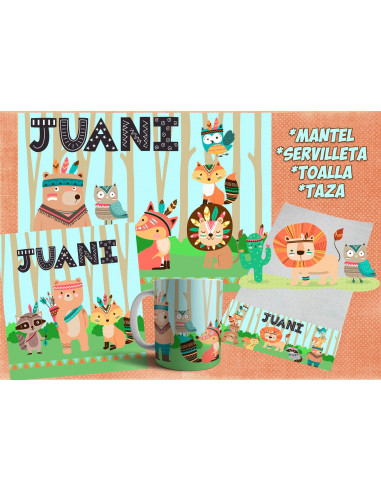 Pack Jardin - Animales Bosque Tribal