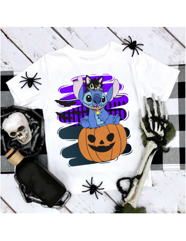 Remera Stitch Halloween