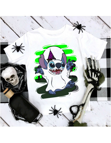 Remera Stitch Halloween
