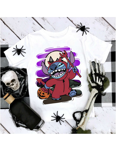 Remera Stitch Halloween