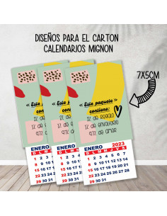 CARTONES CALENDARIOS MIGNON... 2