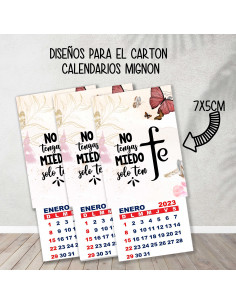 CARTONES CALENDARIOS MIGNON... 2