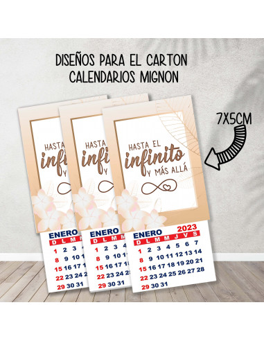 CARTONES CALENDARIOS MIGNON FRASES