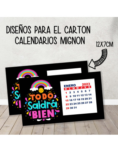 CARTON PARA CALENDARIO MIGNON