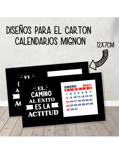 CARTON PARA CALENDARIO MIGNON