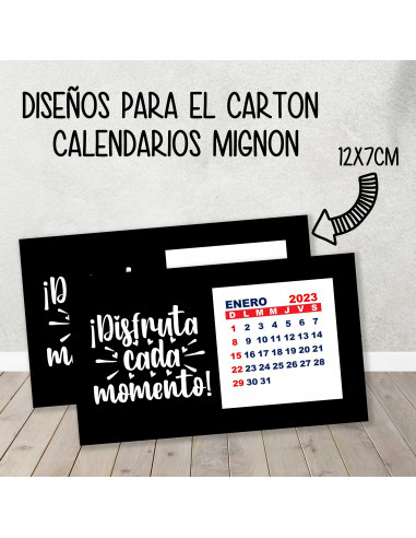 CARTON PARA CALENDARIO MIGNON