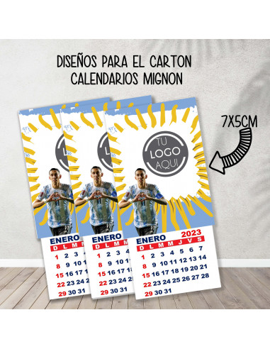 Cartones para calendario mignon...