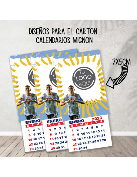 Cartones para calendario mignon argentina
