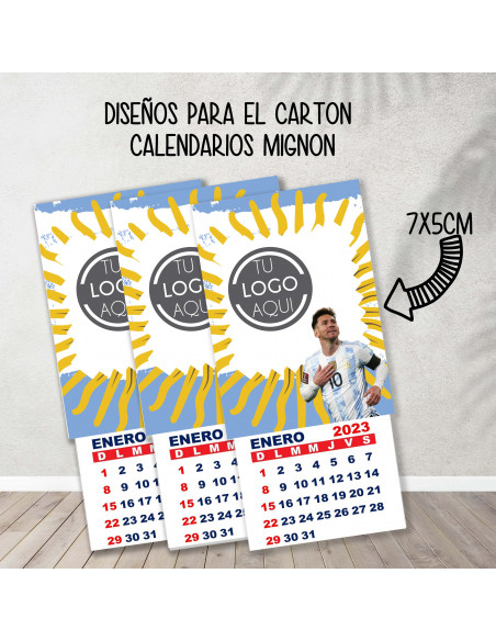 Cartones para calendario mignon argentina