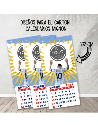 Cartones para calendario mignon...