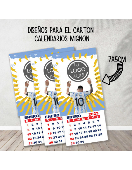 Cartones para calendario mignon argentina
