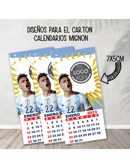 Cartones para calendario mignon argentina